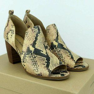 Lucky Brand JUNAI Leather Heeled Shooties Booties